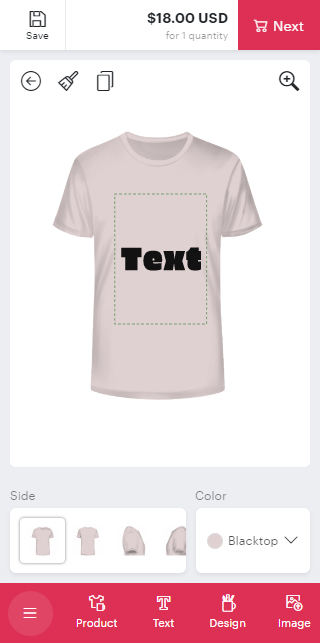 Web-to-Print T-shirt Designer Tool